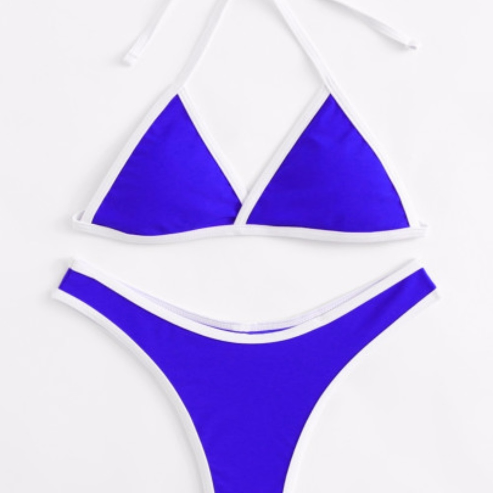 Contrasting Bikini Set